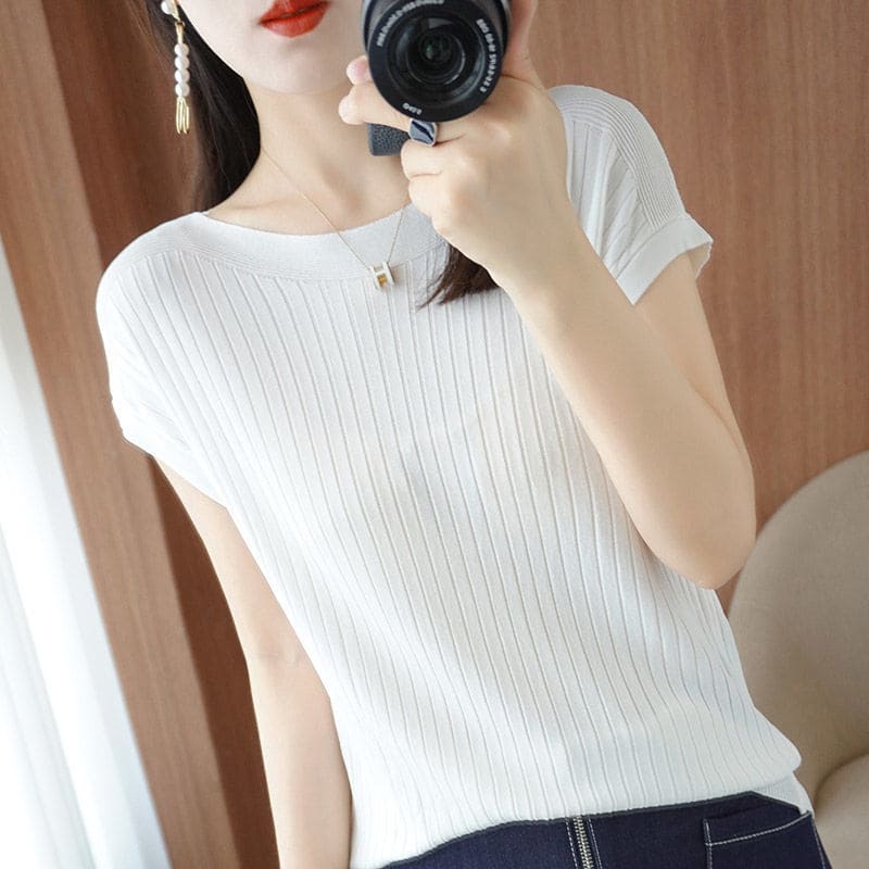 Blusinha Feminina de Malha Preto